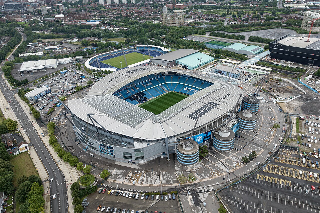 Le stade Manchester Şehir Stadyumu, à Manchester