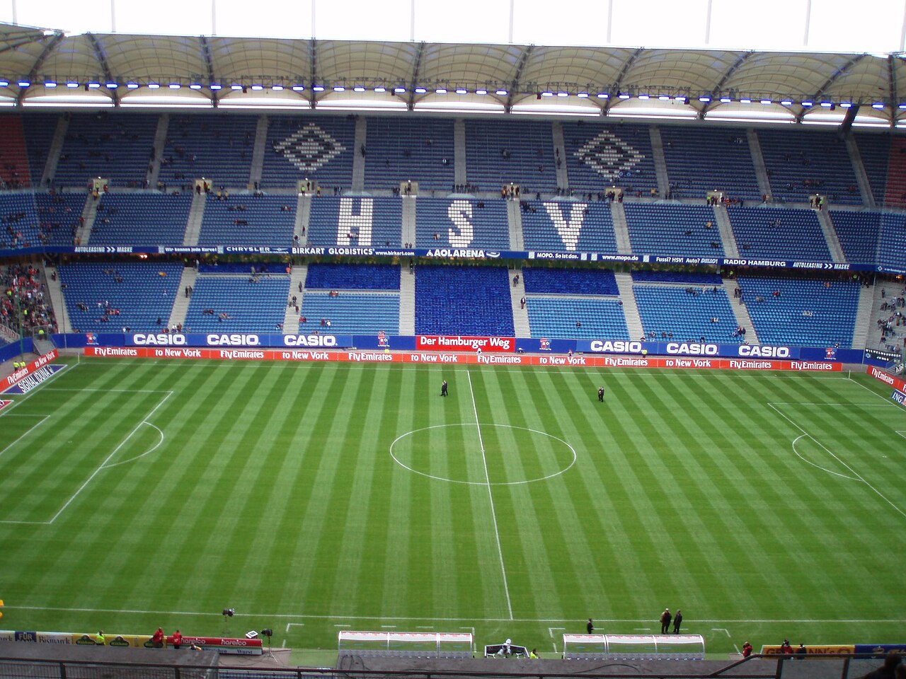 Le stade Volksparkstadion, à Altona